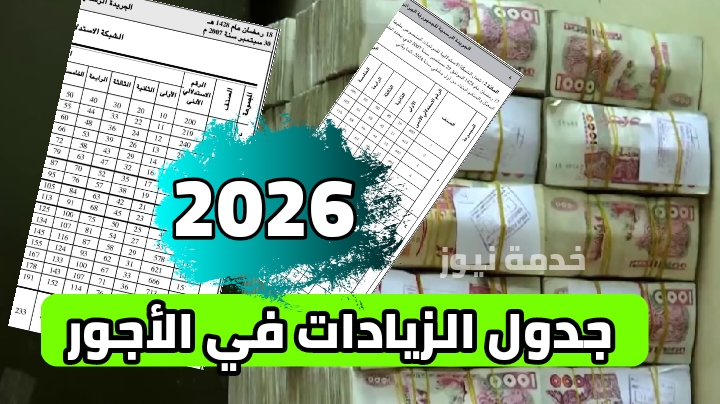 جدول الزيادات في الأجور 2026 للموظفين في الجزائر